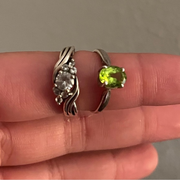 SALE VTG sterling silver ring bundle size 7 - Picture 1 of 5